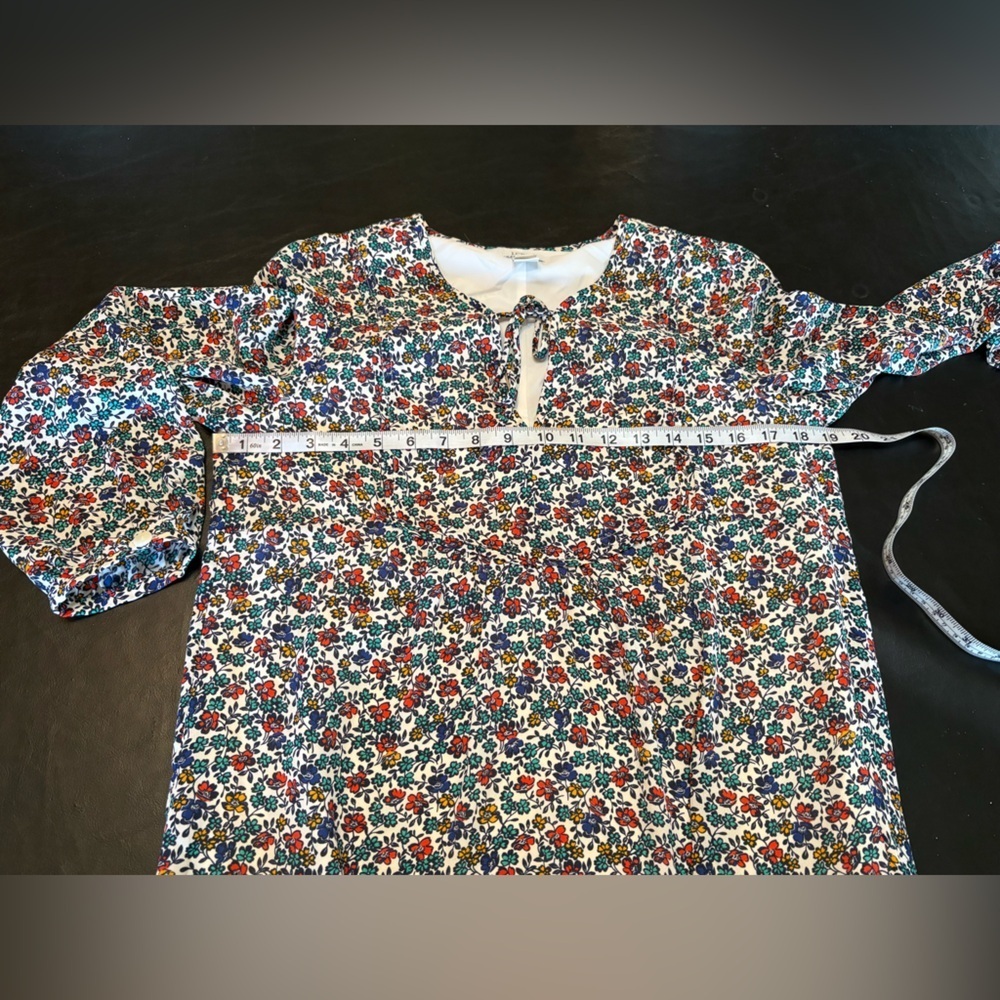 J. Crew Multicolor Floral Long Sleeve Dress - Picture 8 of 11